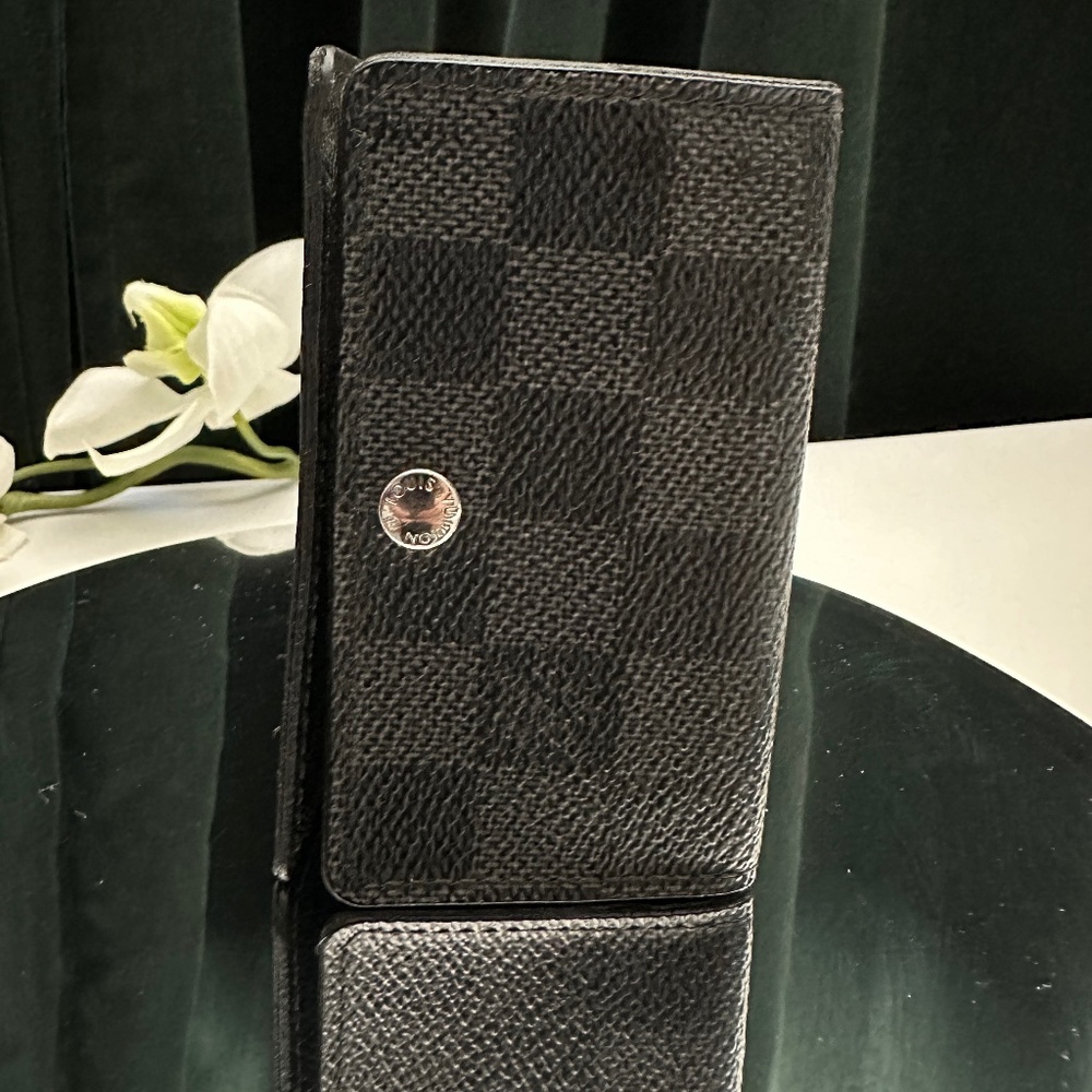 Louis Vuitton Key Cles Damier Graphite 6 key holder slots N62662